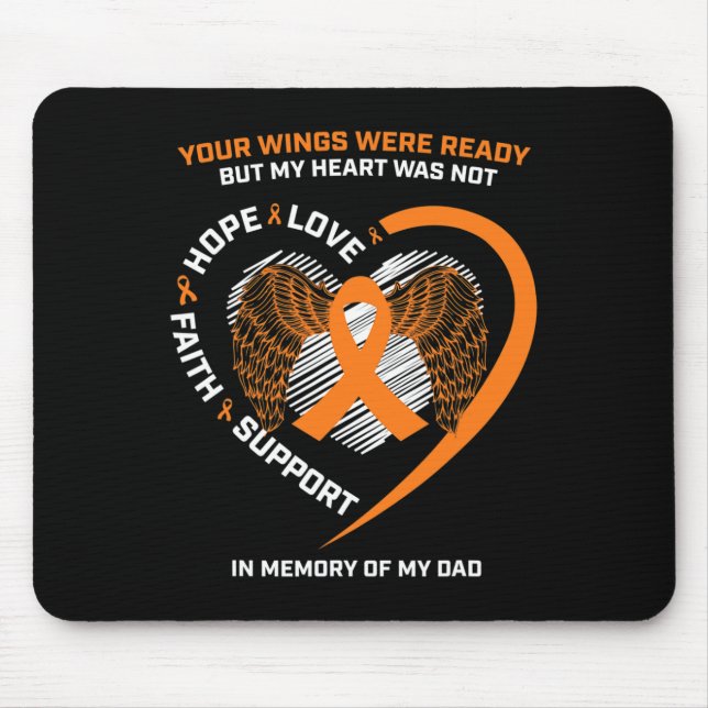 Mousepad Oferece Homens Para Crianças Em Memória Da Leucemi (Frente)