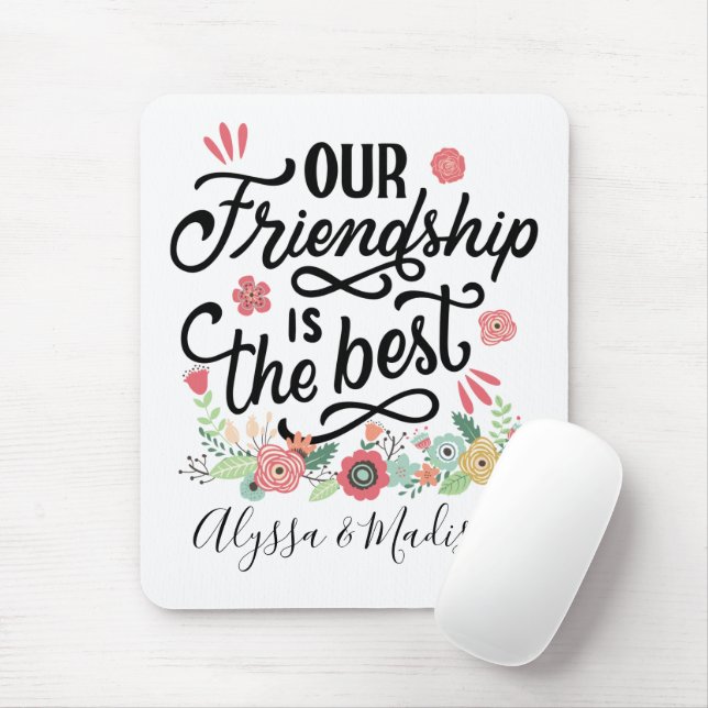 Mousepad Oferta BFFs Nossa Amizade é a Melhor (Com mouse)