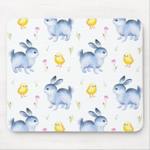 Mousepad Oferta de coelho e Pintinhos em excesso, Padrão d