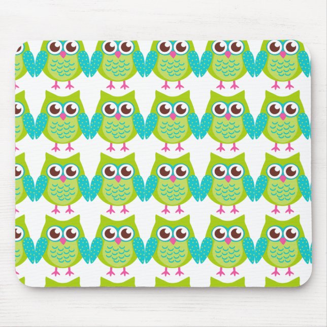 Mousepad Oferta de Corujas Verdes (Frente)