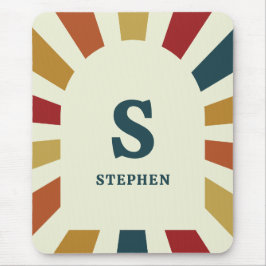 Mousepad Oferta de Dia de os pais do Monograma Retroativo P