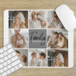 Mousepad Oferta de Foto de Colagem da Família e Cinza Perso<br><div class="desc">Crie uma bela e personalizada colagem familiar com oito fotos, acompanhada de um nome de família personalizado em cinzas. Este dom único e pensativo é perfeito para comemorar momentos especiais e celebrar o amor e o vínculo dentro de uma família. A colagem apresenta oito fotos cuidadosamente selecionadas que você pode...</div>