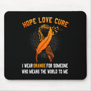 Mousepad Oferta de Suporte à Família de Frisos Laranja do C