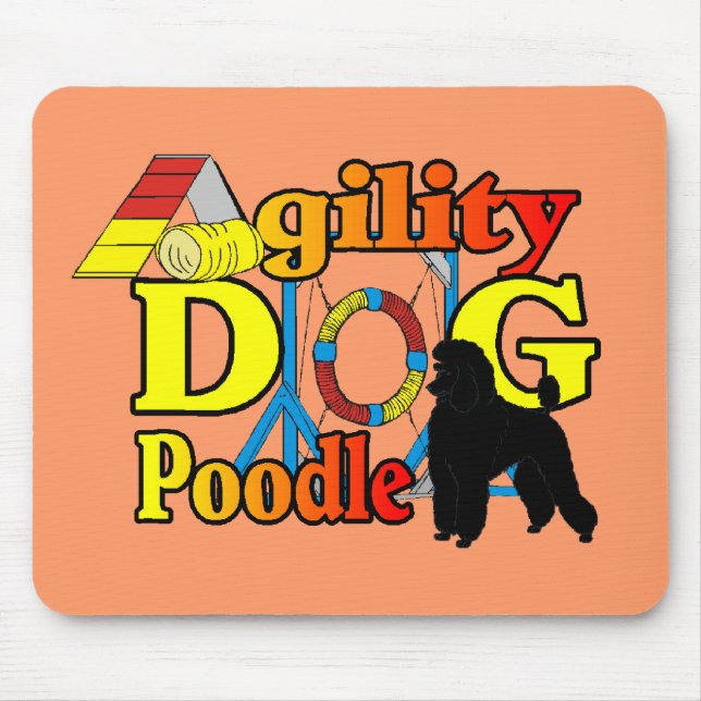 Mousepad Ofertas de Agilidade de Poodle (Frente)