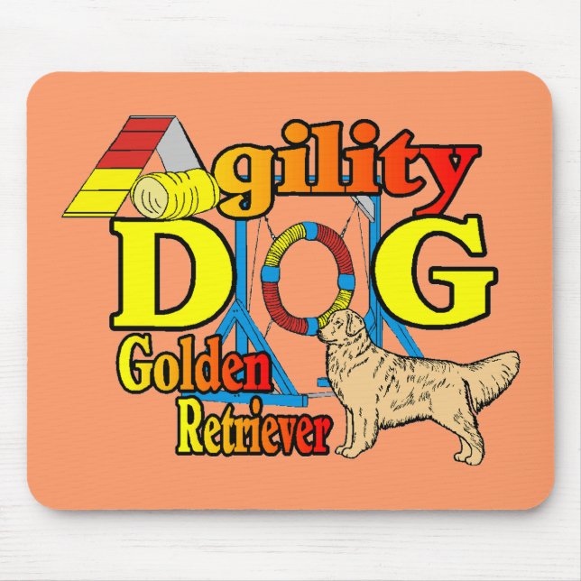 Mousepad Ofertas de agilidade do ouro Retriever (Frente)