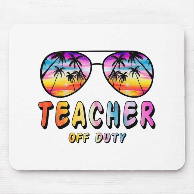 Mousepad Off Duty Rainbow Sungles Palm Beach End School (Frente)