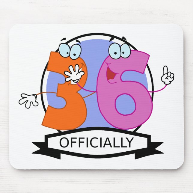 Mousepad Oficialmente 36 Banner de Aniversário (Frente)