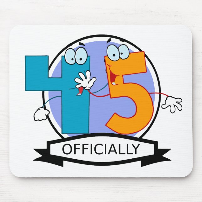 Mousepad Oficialmente 45 Banner de Aniversário (Frente)