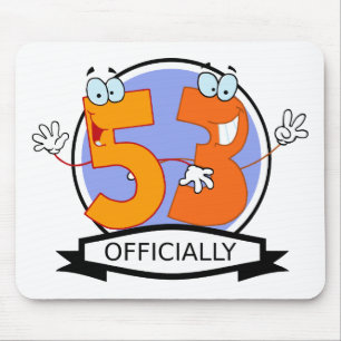Mousepad Oficialmente bandeira de 53 aniversários