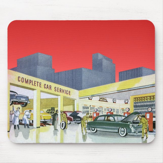 Mousepad Oficina de Serviço Completo de Mecânica de Automóv (Frente)