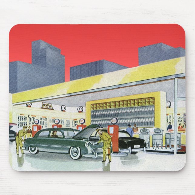 Mousepad Oficina de Serviço Completo de Mecânica de Autos A (Frente)