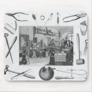 Mousepad Oficina e ferramentas principais da jóia, 1810
