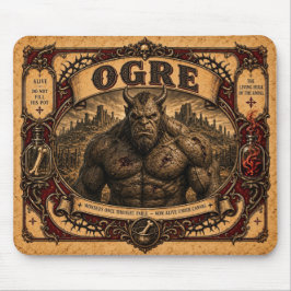 Mousepad Ogro, Monstro de Circo Vintage