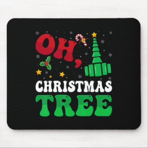 Mousepad Oh Árvore de Natal Luzes de Natal Rt Thera Respira