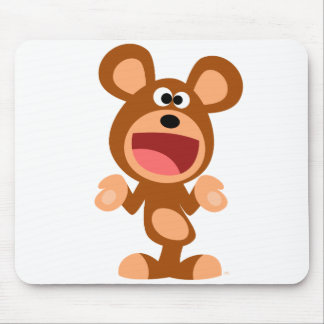 Mousepad "Oh bem..." Bocal do Urso de Cartoon Encolhendo
