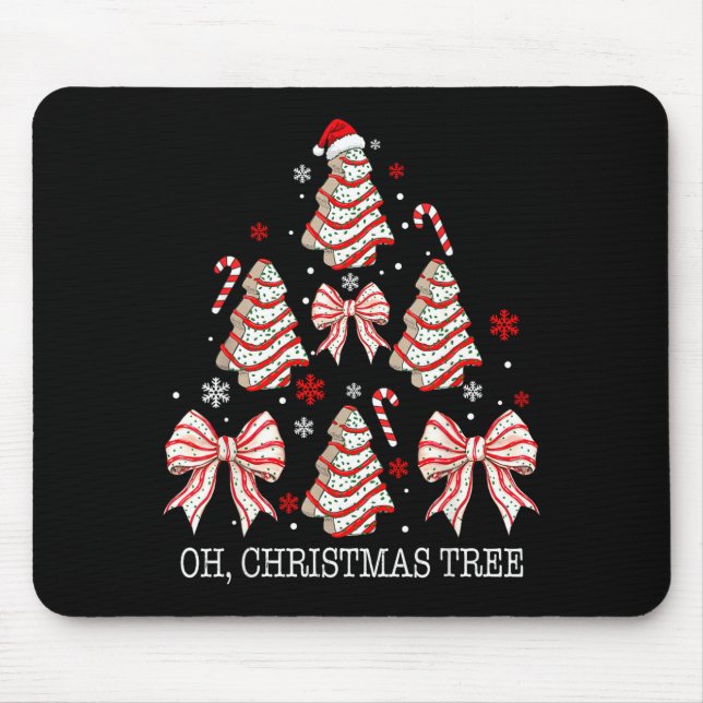 Mousepad Oh Christmas Tree Cakes Debbie Becky Jen Cake Love (Frente)