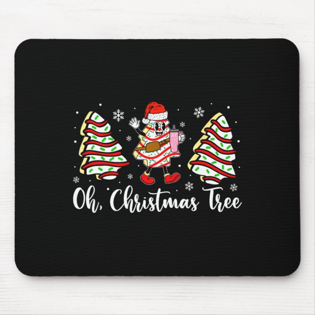 Mousepad Oh Christmas Tree Cakes Debbie Becky Jen Cake Love (Frente)