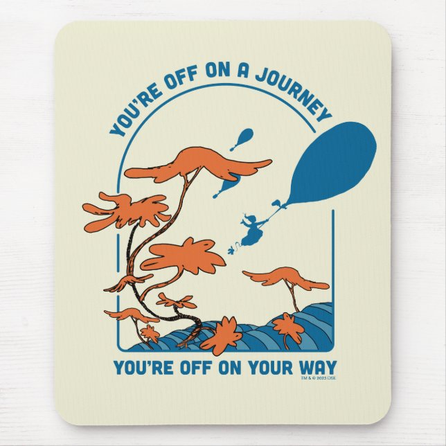 Mousepad Oh, Os Lugares Que Você Irá! "Em Uma Viagem" (Frente)