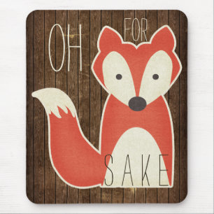 Mousepad Oh para o efeito da madeira da causa do Fox