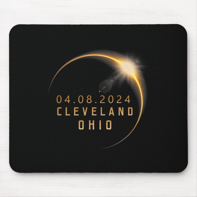 Mousepad Ohio Total Solar Eclipse 2024 - Ohio Solar Eclipse (Frente)