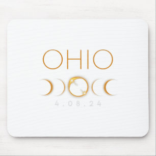 Mousepad Ohio Total Solar Eclipse abril 8 2024 Ohio Solar E