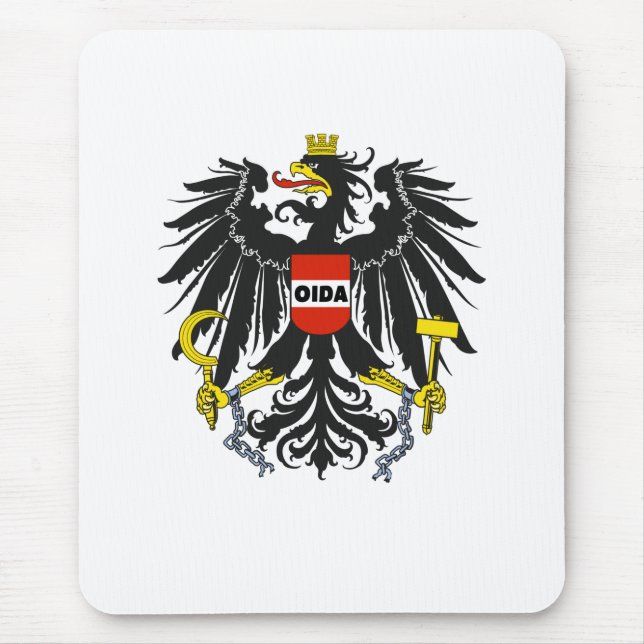 Mousepad Oida Áustria Dialeto Águia (Frente)
