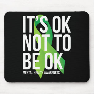 Mousepad Ok Não Para Ser Ok Fita De Consciência Da Saúde Me
