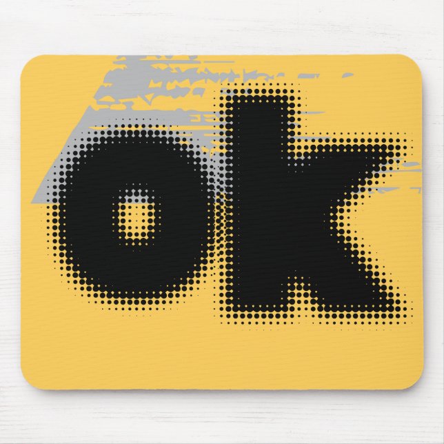 Mousepad OK Vibes - Simples e Negrito" (Frente)