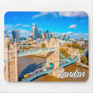 Mousepad Olá de Londres, Inglaterra, Reino Unido