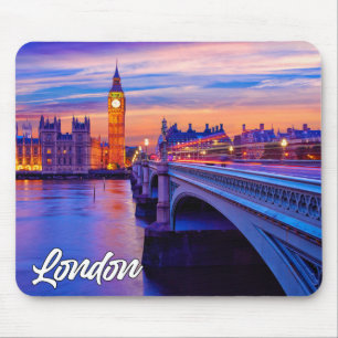 Mousepad Olá de Londres, Inglaterra, Reino Unido