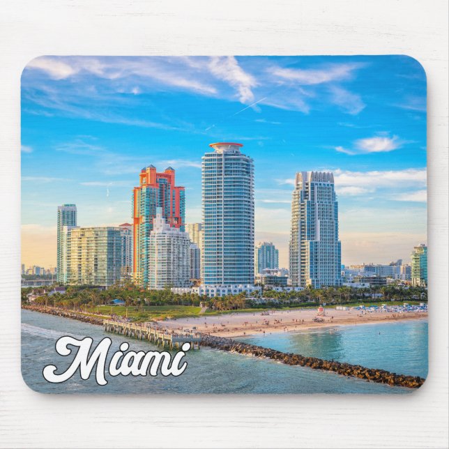 Mousepad Olá De Miami, Flórida, Estados Unidos (Frente)