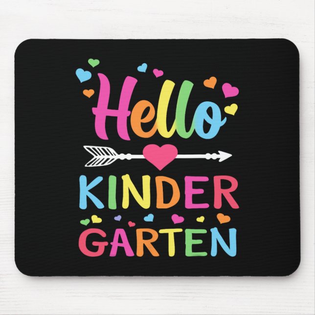 Mousepad Olá Equipe de Jardim de Infância Kinder Byck Para  (Frente)