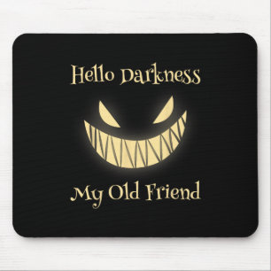 Mousepad Olá Escuridão Meu Velho Amigo Assustador Pumpkin