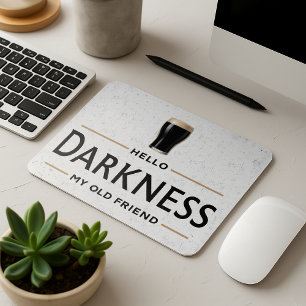 Mousepad Olá Escuridão Meu Velho Amigo Dia de São Patrício