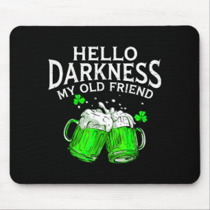 Mousepad Olá escuridão velho amigo cerveja irlandesa st. pa