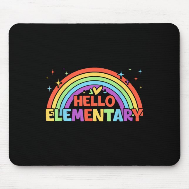 Mousepad Olá, Esquadrão De Professores Do Arco-Íris Element (Frente)