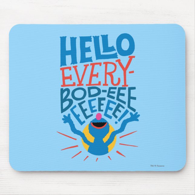 Mousepad Olá Grover (Frente)