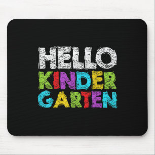 Mousepad Olá Jardim de Infância Divertido Volta às Aulas Es