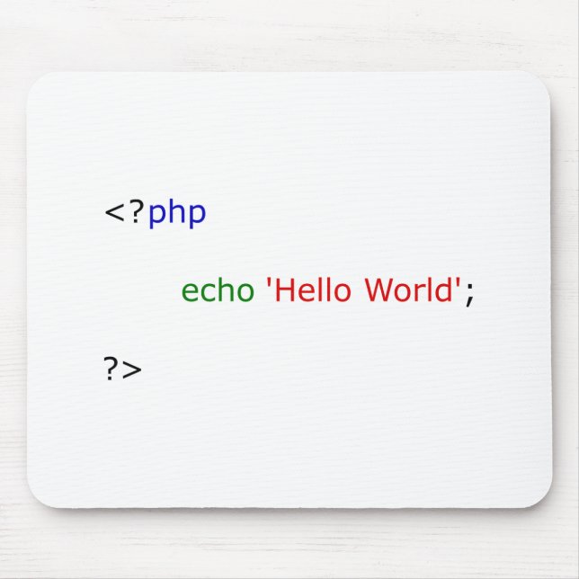 Mousepad olá! mundo (Frente)