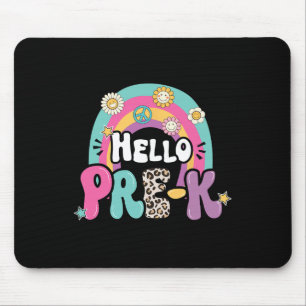 Mousepad Olá Pré-K De Volta Para Professores Do Primeiro Di