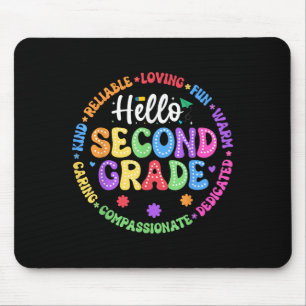 Mousepad Olá, Segundo Ano De Volta À Escola Para Crianças E