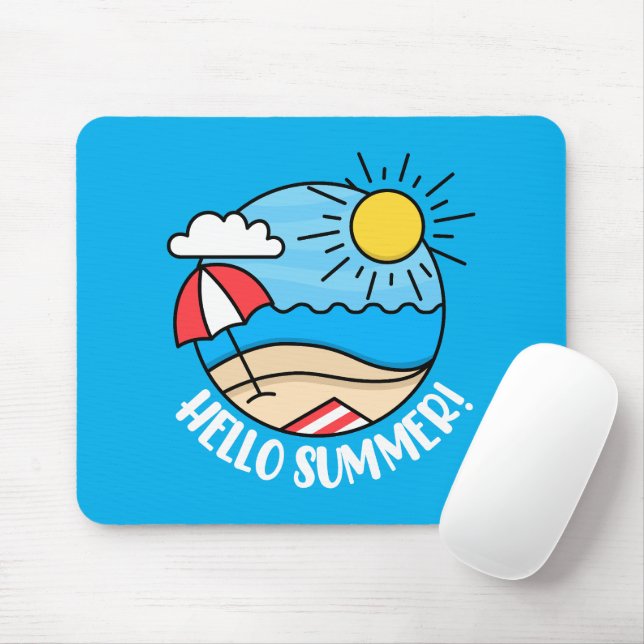 Mousepad Olá Verão 2 (Com mouse)