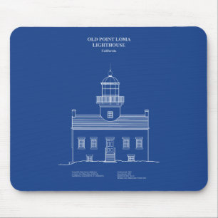 Mousepad Old Point Loma Lighthouse - Califórnia - AD