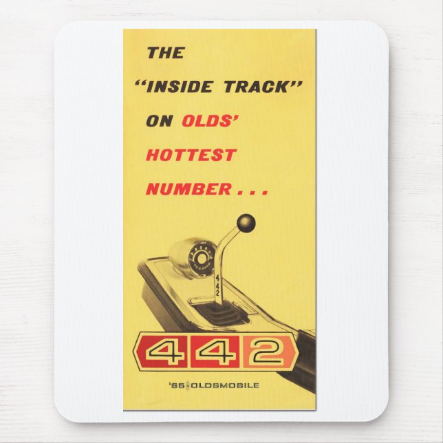Mousepad Oldsmobile 442 - reprodução da página do dobrador (Frente)
