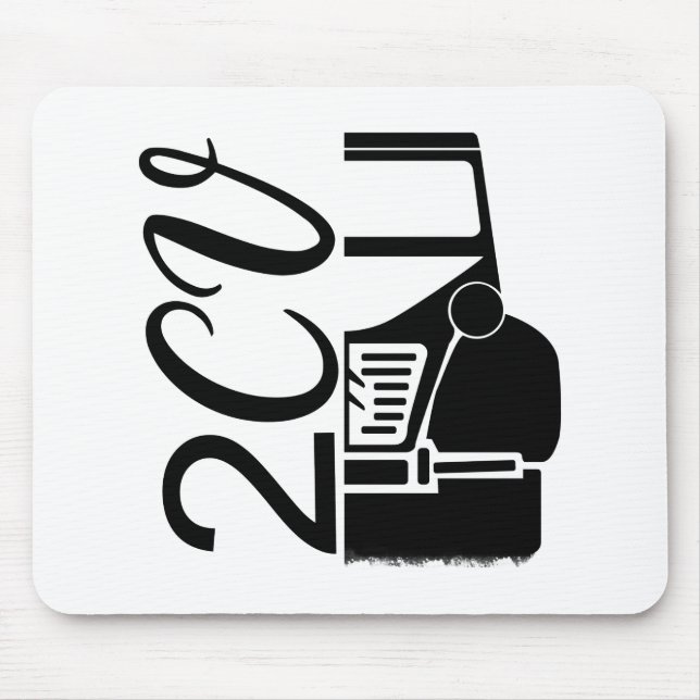 Mousepad Oldtimer 2cv Typografie Halbe Ente (Frente)