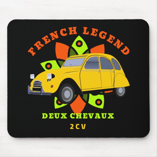 Mousepad Oldtimer French Legend 2cv Deux Chevaux (Frente)