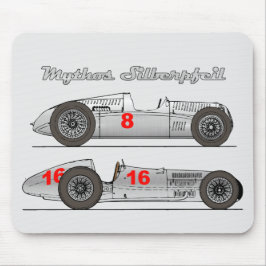 Mousepad Oldtimer Silver Arrow Alemanha 1939 AutoUnion