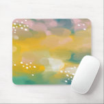 Mousepad Óleo de abstrato brilhante pintado. Curso pincel a<br><div class="desc">Óleo de derrame de pincel abstrato brilhante pintado Pad do mouse em cores verdes,  amarelas e cor-de-rosa.</div>
