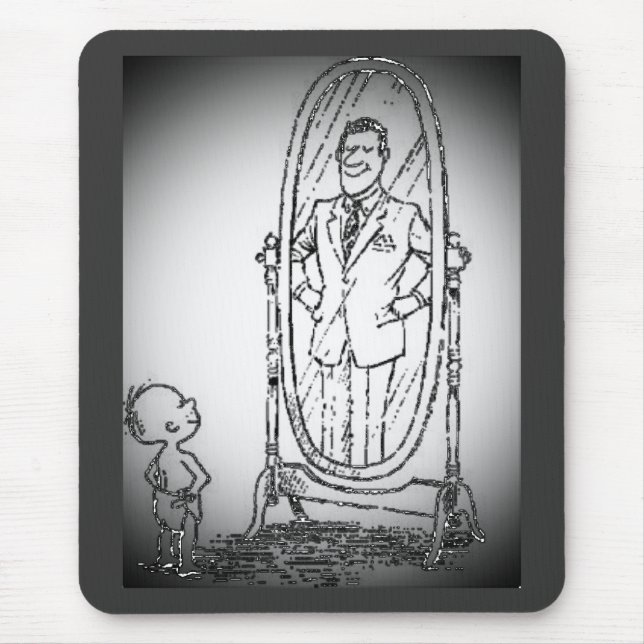 Mousepad Olhando no espelho (Frente)