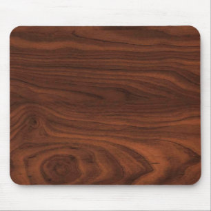 Mousepad Olhar de madeira escuro de Brown